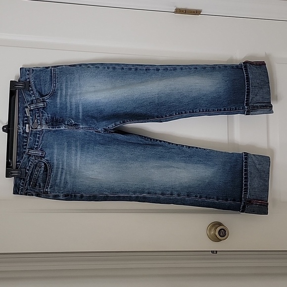 Abercrombie & Fitch 1892 Size 6, Vintage Cuffed Capri Jeans, Exc. Used Condition - Picture 12 of 15